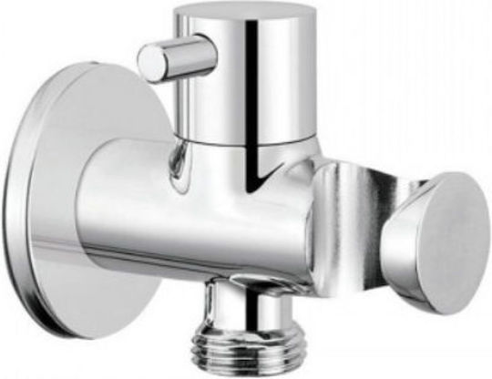 Viospiral 48-01060 Corner Valve Support Telephone Brass Chrome