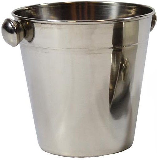 Glossy Φ12 Υ12 Mm Inox Ice Bucket Container