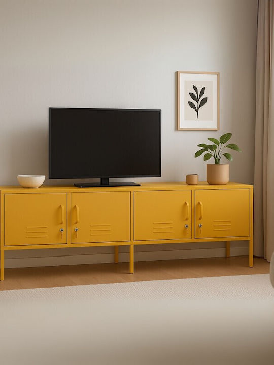 Steelen TV-Ständer Farbe Metall Senf M160xT45xH55cm