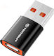 Techsuit Converter USB-C male to USB-A female 1pcs