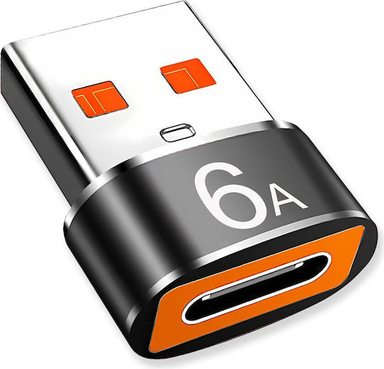 Techsuit Μετατροπέας USB-A male σε USB-C female 1τμχ