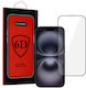 Tel Protect Full Glue Full Face Tempered Glass Μαύρο (iPhone 16)