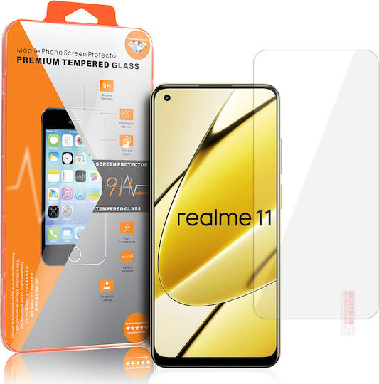 Orange Tempered Glass (Galaxy A52 / A52sMi 11 / Mi 11 UltraRealme 11)