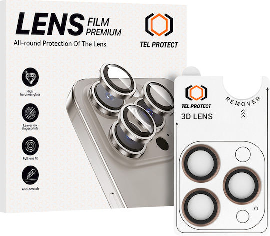 Tel Protect Camera Protection Tempered Glass for the Iphone 15 Pro, Iphone 15 Pro Max