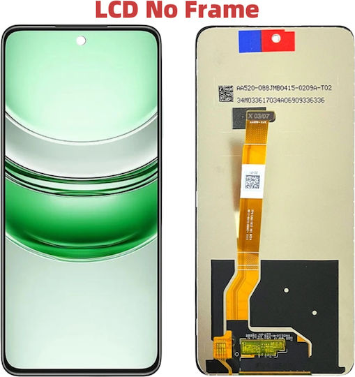Οθόνη mit Touch-Mechanismus für Realme 14X RMX5020 (Schwarz)
