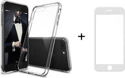Remax Комплект Защитно Закалено Стъкло Кристално Бяло + Калъф За iPhone 7/7s Прозрачен Remax Комплект Защитно Закалено Стъкло Кристално Бяло + Калъф За iPhone 7/7s Прозрачен