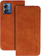 Wonder Back Cover Synthetic Leather / Silicone Brown (Moto G14)