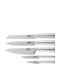 Richardson Sheffield Visage Messer Set mit Sockel aus Rostfreiem Stahl 5 Stück