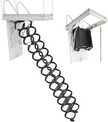 Vevor Steel Attic Ladder Ceiling-mounted Attic Stairs 10.5 11 Ft Ceilings