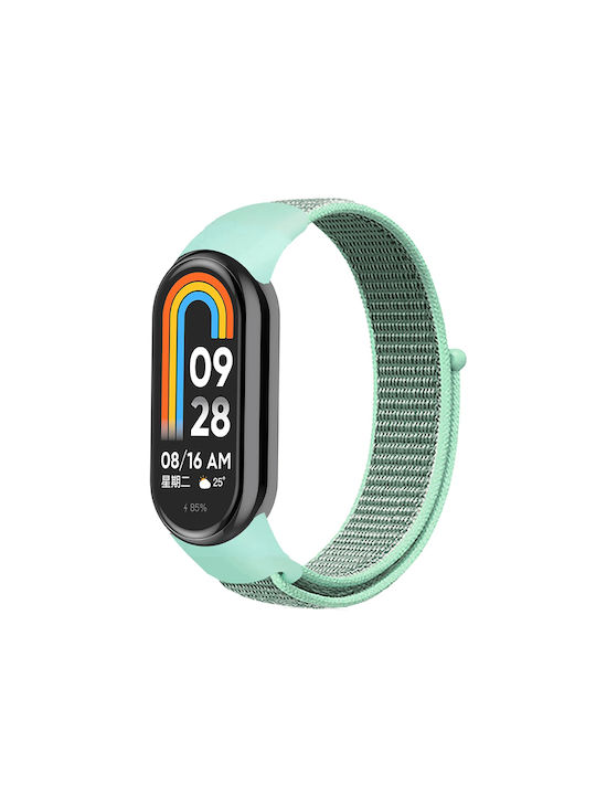 Текстилна Каишка Xiaomi Mi Band M8 M9 Фитнес Гривна Мента