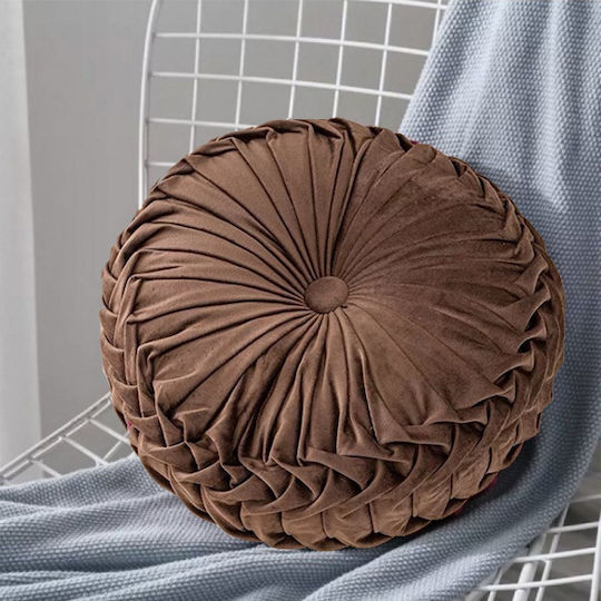 SpitiBazaar Brown Sofa Cushion 32x32cm