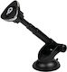 Suport Auto Magnetic Spacer Pentru Smartphone Cu Ventuză Și Prindere Pe Gura De Aerisire Magnetic 4 Supermagneti N50 Braț Telescopic Rotire 360 De Grade Negru