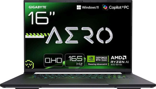 Gigabyte AERO X16 1WH93EEC64DH 16" IPS QHD+ 165Hz (Ryzen AI 300 Series-7 350/32GB/1TB SSD/GeForce RTX 5070/W11 Home) Lunar White (US Keyboard)