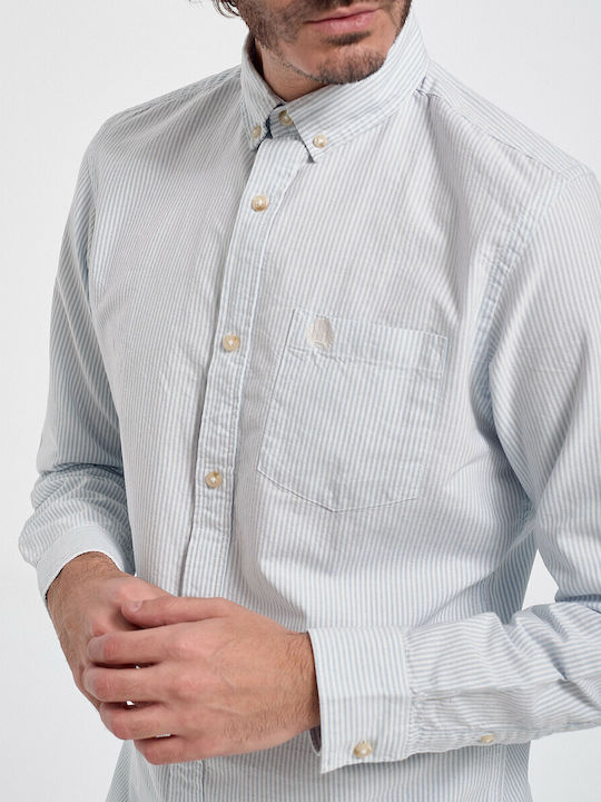 Projekt Produkt Μακρυμάνικo Βαμβακερό Πουκάμισο σε Κανονική Γραμμή