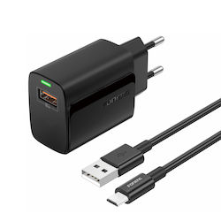 Foneng Încărcător cu Port USB-A și Cablu micro ...