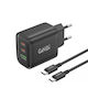 Foneng Charger GaN with USB-A Port and 2 USB-C ...