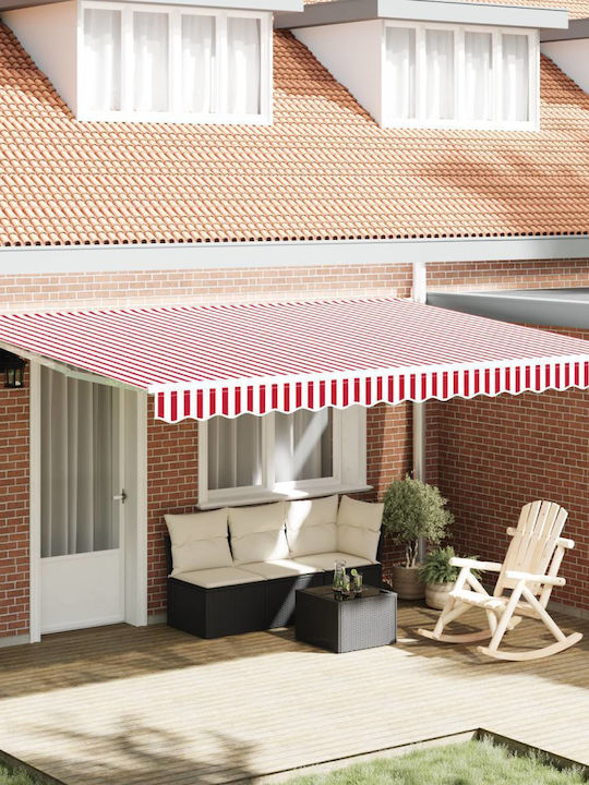 vidaXL Terrace Wall Tent Red 4.5x3cm
