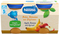 Nestle Πουρές Fruit Pot Mπανάνα, Mήλο & Bερίκοκο για 5+ Μηνών 250gr