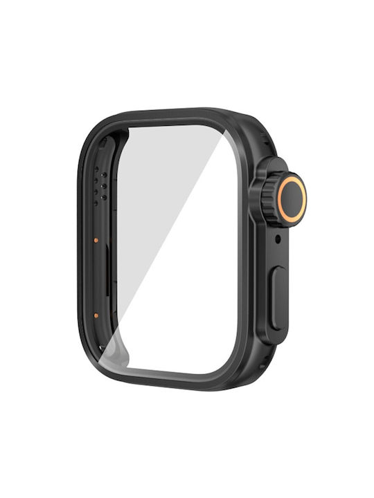 360 Defence Apple Watch Ultra Look Πλαστική Θήκη με Τζαμάκι σε Μαύρο χρώμα για Huawei Watch Fit 3 360 Defence Apple Watch Ultra Look Πλαστική Θήκη με Τζαμάκι σε Μαύρο χρώμα για Huawei Watch Fit 3