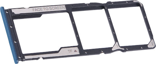 Clappio Sim Card Tray Xiaomi Redmi 12c Dual Nano Sim Micro-sd Blue