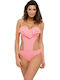Belinda Origami M-548 One Piece Swimsuit For Large Bust Pink
