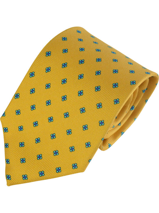 Pierre Cardin Men's Tie Silk Printed in Yellow Color