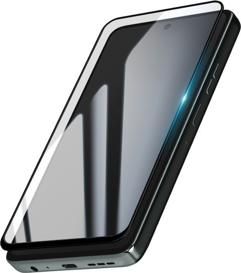 Avizar Tempered Glass Motorola Moto G56 Negru Bevelat Rezistent La Zgârieturi