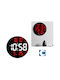 Galifas Wall Clock Round Digital LED 26cm Galifas 07925602