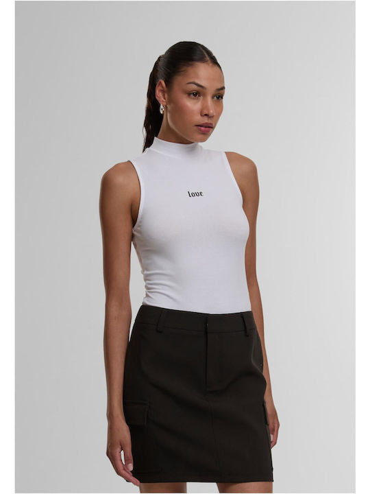 Miss Tee Love Ladies Sleeveless Turtleneck Body White Yes Q3_2 Mst331-00220