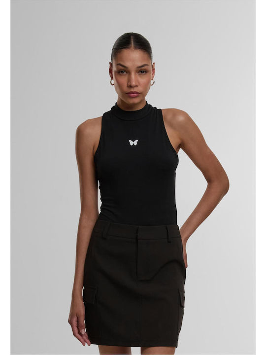 Miss Tee Fly Away Ladies Sleeveless Turtleneck Body Black Yes Q3_2 Mst332-00007