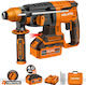 Hojita HJLM1B26 Impact Demolition Hammer Battery Brushless 20V 2x4Ah with Chuck SDS Plus 601007.0001