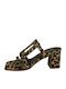 Leather Sandals Leopard