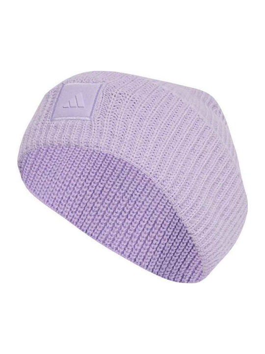 Cuff Beanie Unisex Căciulă Tricotat în culoarea Lila