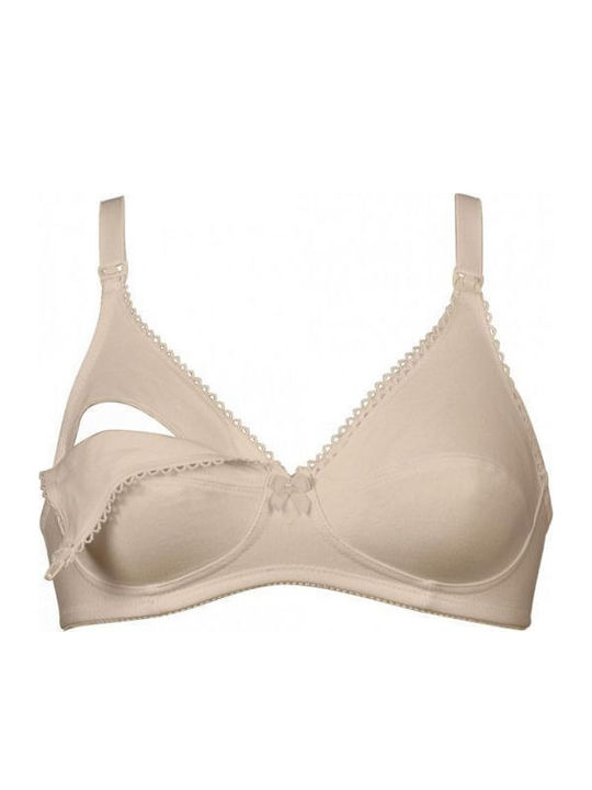 Naturana Maternity & Nursing Bra with Clips Beige