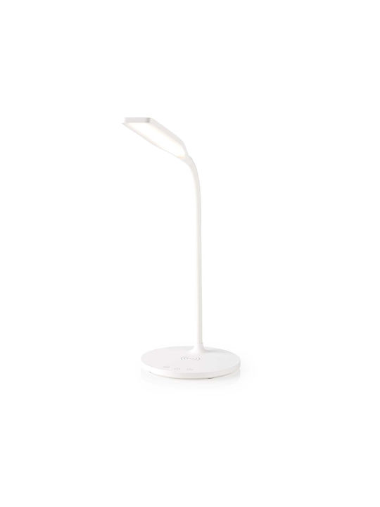 Nedis Led Desk Lamp Dimmer 15 W Cordless Charger White