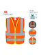 Total Arbeitsweste mit reflektierenden Bändern Orange