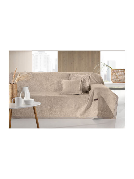 Guy Laroche Ριχτάρι Διθέσιου Καναπέ Sydney 180x250εκ. Silver