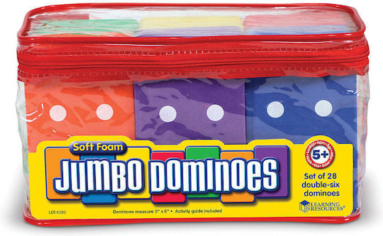 Επιτραπέζιο Παιχνίδι Jumbo Dominoes για 1+ Παίκτες 5+ Ετών Learning Resources