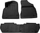 Race Axion Set of Front and Rear Mats 4pcs Tray Type for Peugeot Partner Citroen Berlingo 2008-2018 Black