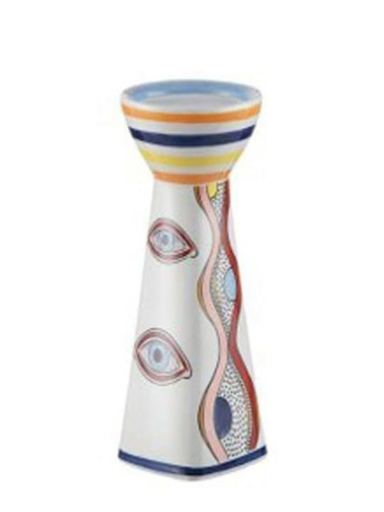 Suport De Lumânări Ceramic Alb 9.8x20.5x9.8cm