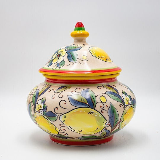 Διακοσμητικό Μπωλ Κεραμικό Μπεζ 20.5x20.5x22cm