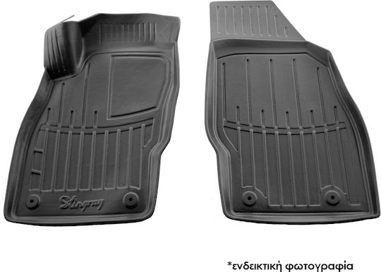 Rubber Raised Sides Car Mats With Fasteners Citroen Berlingo Ii 2008-2018 Peugeot Partner Ii 2008-2018 Race Axion 2 Pieces 5016012