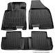 Rubber Raised Sides Car Mats With Fasteners Nissan Patrol Y61 5d 1997-2013 Race Axion Set 3 Pieces
