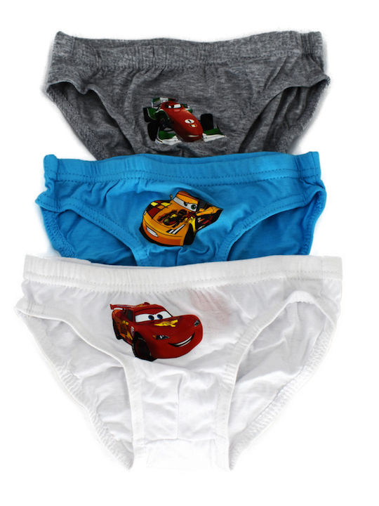 Stamion Disney Pixar Cars Kids Set With Panties White-Grey-Blue