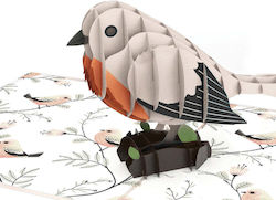 Greeting Card Origami Sparrow