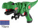 Techkidz Пяна Дарт Пистолет Модел T-rex Зелен