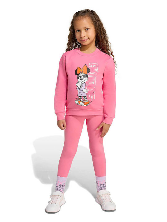 Kids' Set with Leggings Winter 2pcs Pink Disney Minnie Mouse