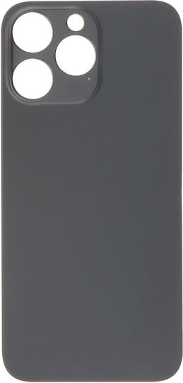 Apple iPhone 14 Pro Max Battery Door Adhesive Large Hole Black Logo OEM