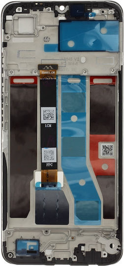 Οθόνη Display + mit Touch-Mechanismus und Rahmen für Realme C51 (Schwarz)