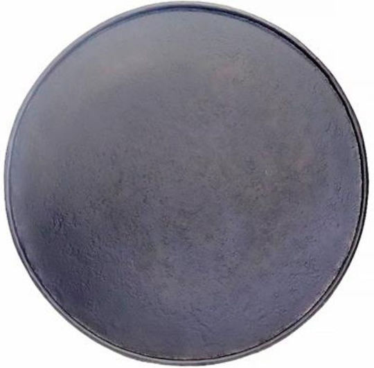 Tavă Rotundă Metalică Plat Antiderapantă Antracit – 40cm Z26699 In280
